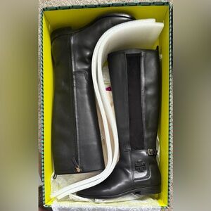 Tory Burch Black Wyatt Leather Boots